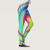 Retro 70s TieDye Hippie Psychedelic Colorful Leggings (Rechts)