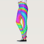 Retro 70s TieDye Hippie Psychedelic Colorful Leggings<br><div class="desc">Deze roovy leggings hebben een heldere,  roze regenboog van kleur in een stropdas-geverfd patroon. Het is een leuk,  retro ontwerp voor vredelievende hippies / bohemen die van de jaren '60,  '70 en psychedelisch design houden.</div>