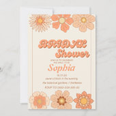 retro 70S trendy VRIJGEZELLENFEEST Kaart (Voorkant)