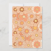 retro 70S trendy VRIJGEZELLENFEEST Kaart (Achterkant)