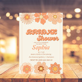 retro 70S trendy VRIJGEZELLENFEEST Kaart