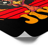 Retro 70s Turkey Jive Afro Thanksgiving Family Men Poster (Hoek)