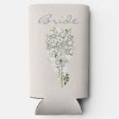 Retro 70's ventilatorkracht groen-witte bride seltzer blikjeskoeler (Achterkant)