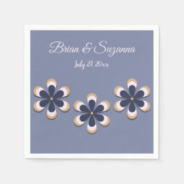 Retro 70's ventilatorkracht in kleurendagenbride servet