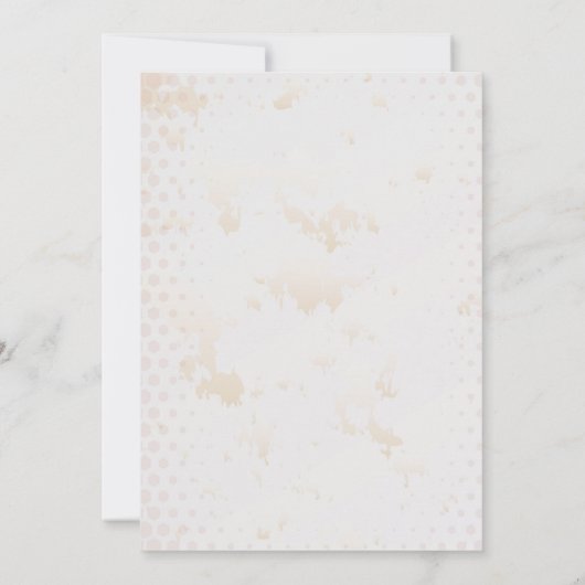 Retro 70s verjaardag thema Uitnodiging (Achterkant)