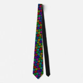 Retro 70s Vinyl Record 45 Custom Necktie Tie Stropdas (Voorkant)