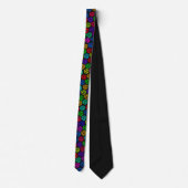 Retro 70s Vinyl Record 45 Custom Necktie Tie Stropdas (Achterkant)