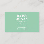 Retro 70's Visitekaartje Abstract (Voorkant)