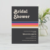 Retro 70s Vrijgezellenfeest Kaart (Staand voorkant)