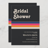 Retro 70s Vrijgezellenfeest Kaart (Voorkant / Achterkant)