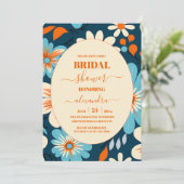 Retro 70s Vrijgezellenfeest Kaart (Staand voorkant)