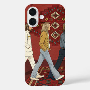 Retro 70s Wandelstijl Illustratie Hoesje voor Tele