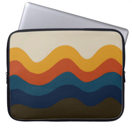 Retro 70's Waves Laptop Sleeve