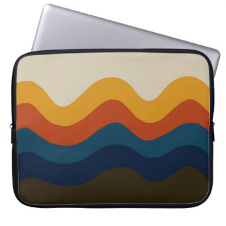 Retro 70's Waves Laptop Sleeve