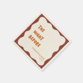 Retro 70s Wavy esthetische repetitie diner Servet (Hoek)