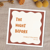 Retro 70s Wavy esthetische repetitie diner Servet