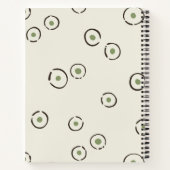 Retro 70s Wildflower & Polka Dot Personalized Notitieboek (Achterkant)