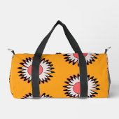 Retro 70s Yellow Pink Daisy Floral Pattern Plunjezak (Voorkant)