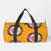 Retro 70s Yellow Pink Daisy Floral Pattern Plunjezak (Achterkant)