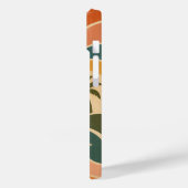 Retro 70s Zonsondergang Golven & Palmboom Esthetie Case-Mate iPhone Case (Achterkant / Links)