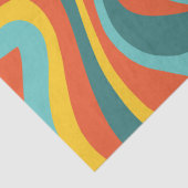 Retro 70s zwemt achtergrond tissuepapier (Detail)