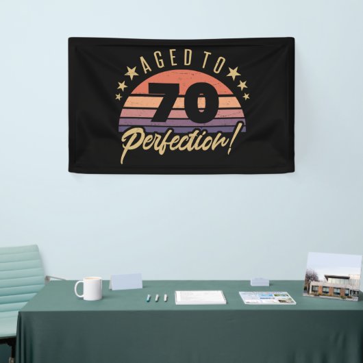 Retro 70th Birthday Humor Spandoek (Beurs)