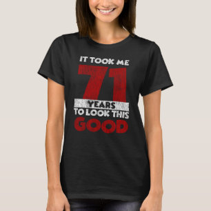 Retro 71 Jaar Oud Grappig 71e Verjaardagscadeau T-shirt