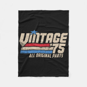 Retro 75 Verjaardag Top Voor Mannen 50e 1975 Vader Fleece Deken
