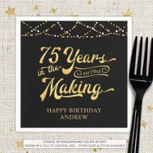 Retro 75e verjaardag 75 jaar in de schijnwerpers