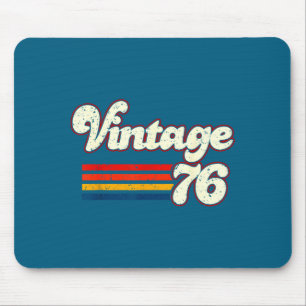 Retro 76 Gelukkige 50e Verjaardag Grafische Kunst Muismat