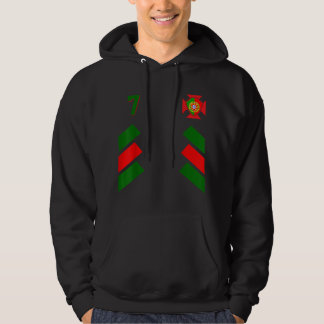 Retro 7 Portugees Football Portugal Soccer Portuga Hoodie