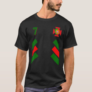Retro 7 Portugees Football Portugal Soccer Portuga T-shirt