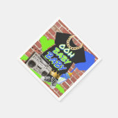 Retro 80/90's Hip Hop Baby shower Napkins Servet (Hoek)