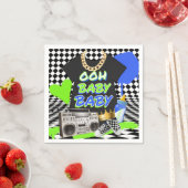 Retro 80/90's Hip Hop Baby shower Servet (Insitu)