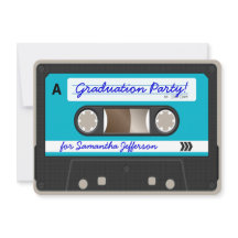 Retro 80 Cassettebandje Graduation Party