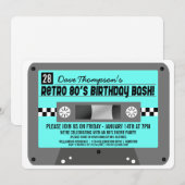 Retro 80-Cassettebandje Kaart (Voorkant / Achterkant)