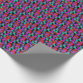 Retro 80-gamerontwerp cadeaupapier (Hoek)