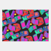 Retro  80-gamerontwerp inpakpapier vel (Voorkant 3)