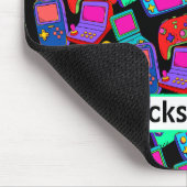 Retro 80-gamerontwerp muismat (Hoek)