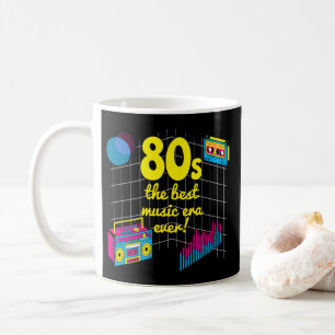 Retro 80: het beste muziektijdperk ooit! koffiemok