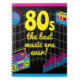 Retro 80: het beste muziektijdperk ooit! notitieboek