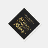 Retro 80e verjaardag 80 jaar in de maak Custom Servet (Hoek)