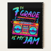 Retro 80s 7e klas is mijn favoriet terug naar scho planner (Achterkant)