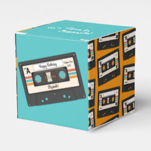 Retro 80's 90 Cassettebandje Music Birthday Party Bedankdoosjes