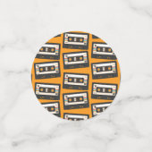 Retro 80's 90 Cassettebandje Music Birthday Party Confetti (Kleine voorkant)