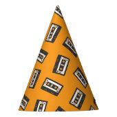 Retro 80's 90 Cassettebandje Music Birthday Party Feesthoedjes (Voorkant)