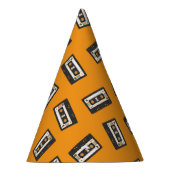 Retro 80's 90 Cassettebandje Music Birthday Party Feesthoedjes (Rechts)