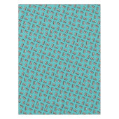 Retro 80's 90 Cassettebandje Music Birthday Party Tafelkleed (Voorkant)