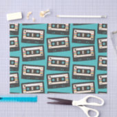 Retro 80's 90 Cassettebandje Music Birthday Party Tissuepapier (Craft)