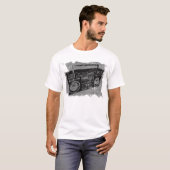 RETRO 80'S 90'S BOOMBOX T-SHIRT (Voorkant volledig)